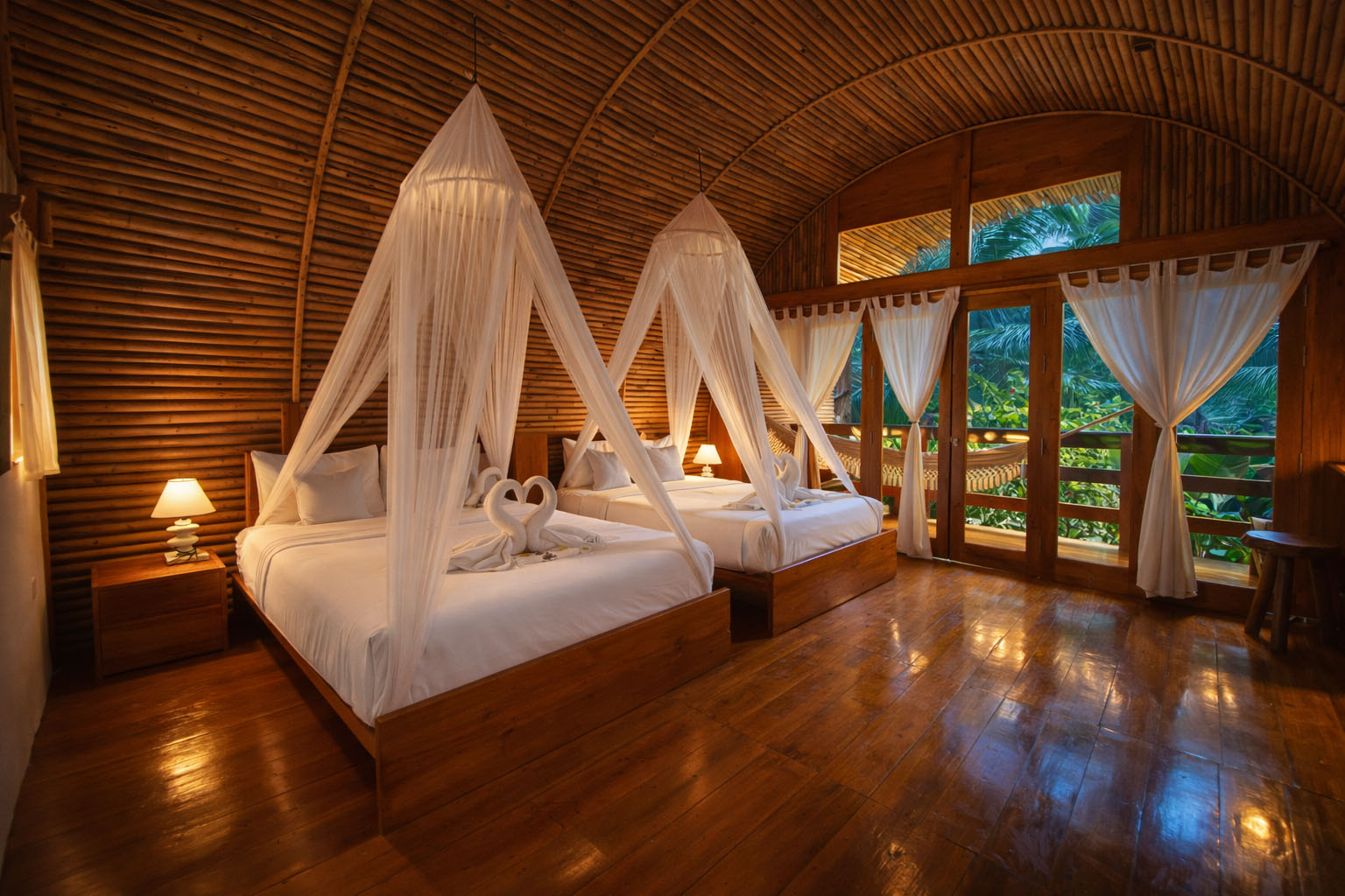 Suasana kamar penginapan